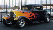 42' ford with flames